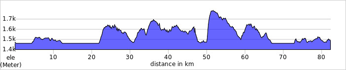 Ruanda E-Mountainbike Höhenprofil von Maravilla zur Comoran Lodge