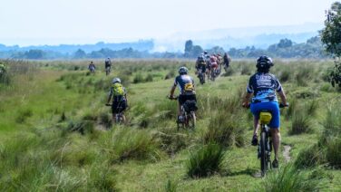 Entlang dem Viktoria See kann man abenteuerliche Single Trails für eBike Mountainbiking finden