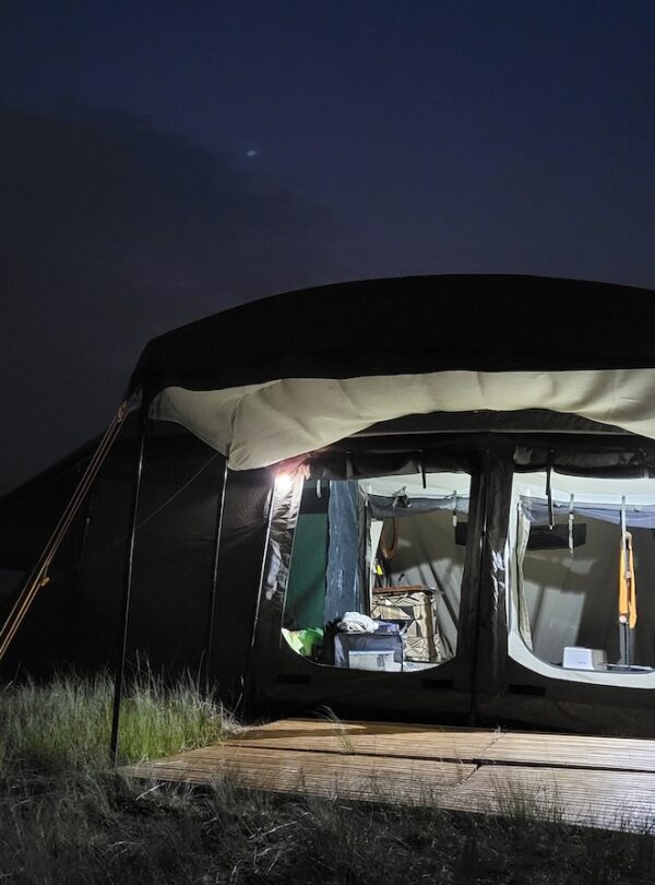 Glamping Safari by night