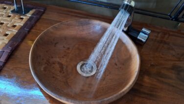 Glamping Zelt fliessend Wasser