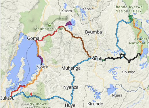 Reiseverlauf Gorilla Trekking in Rwanda