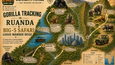Ruanda Karte Gorilla Tracking Wander Luxus Reise